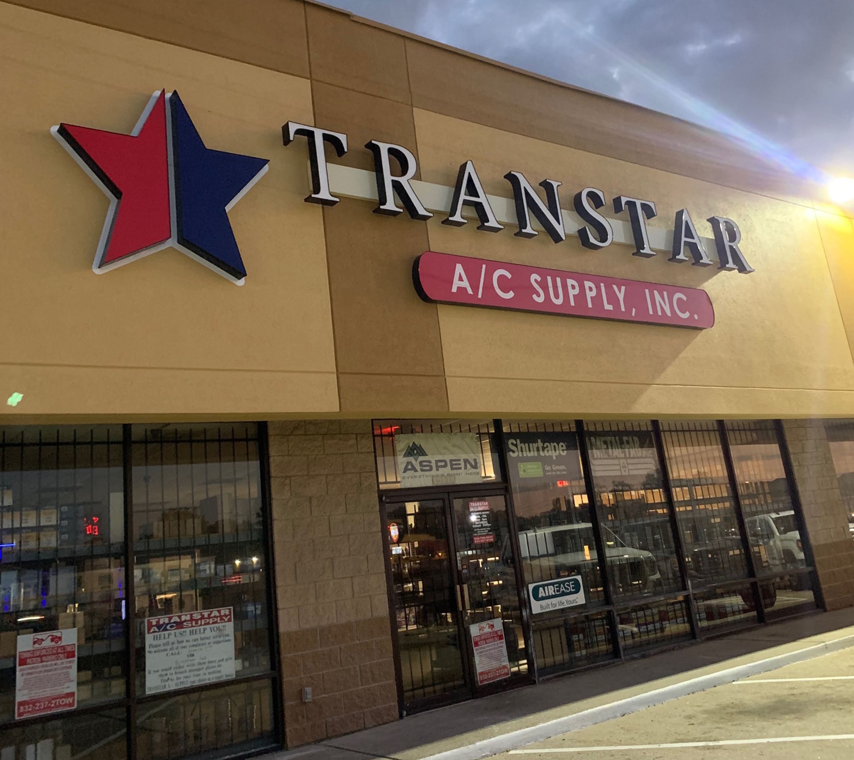transtar ac supply banner